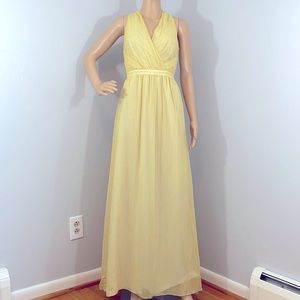 Liquid New York Yellow Silk Gown/Bridesmaid Dress